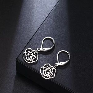 Valentines Day Rose Earrings